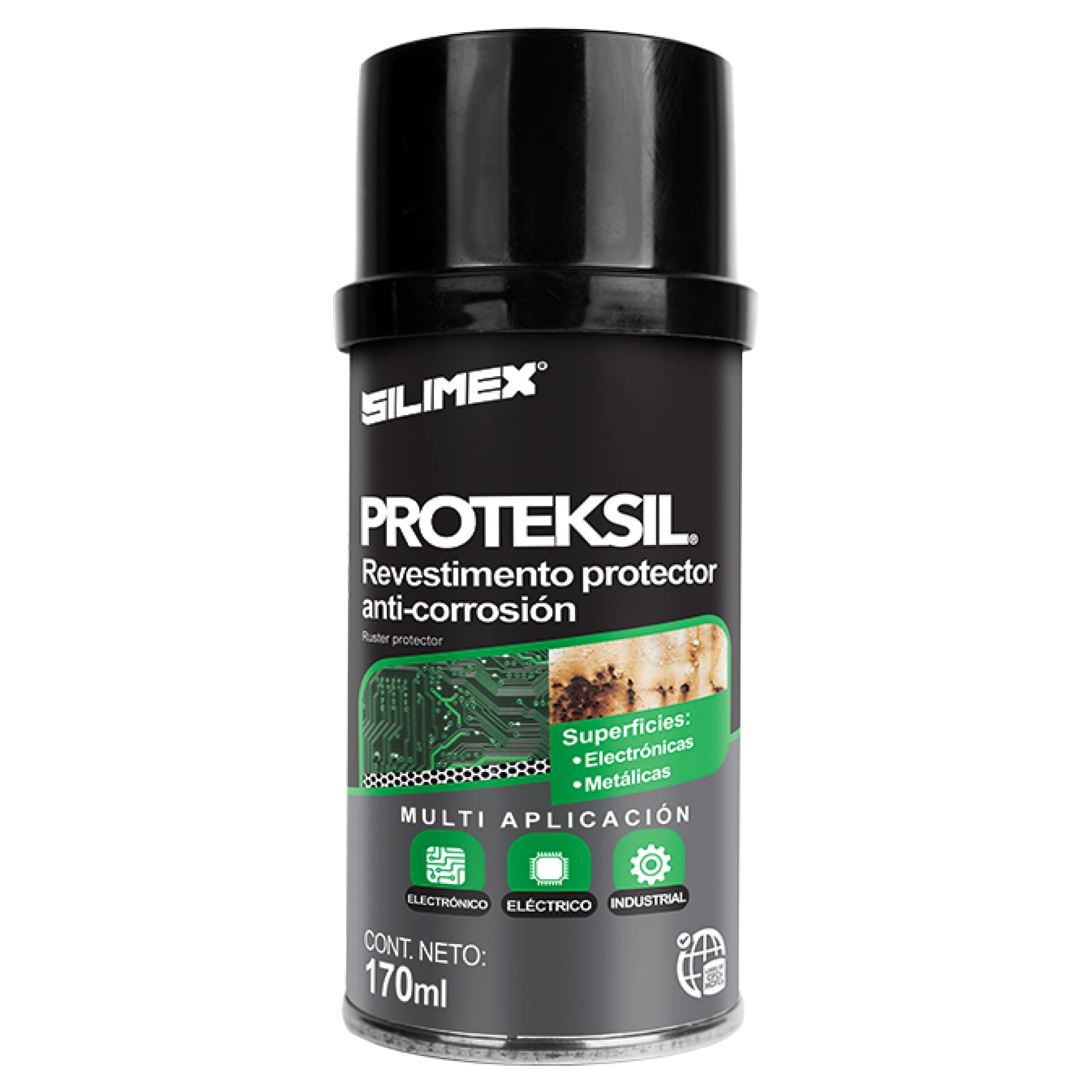 Revestimiento Protector, Silimex Proteksil, anti-corrosión de 170 ML.