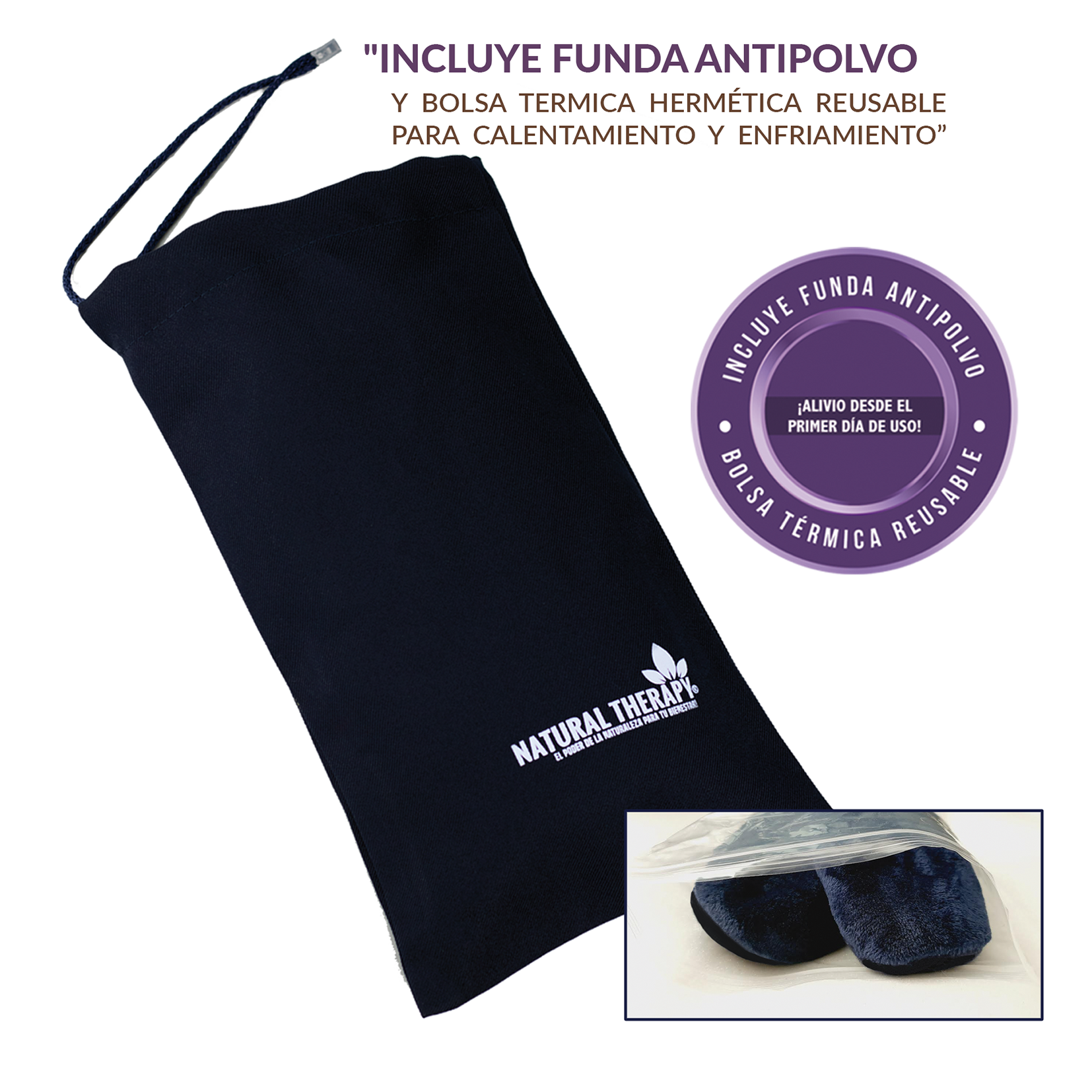 PANTUFLAS Terapéuticas Curativas UNISEX Y 1 ANTIFAZ DE REGALO. Desarrolladas por FISIOTERAPEUTAS Y ORTOPEDISTAS. ALIVIO INMEDIATO a cualquier DOLOR O MALESTAR DE PIES. ANALGÉSICAS, RELAJANTES Y DESINFLAMATORIAS. Calefactables en Microondas.