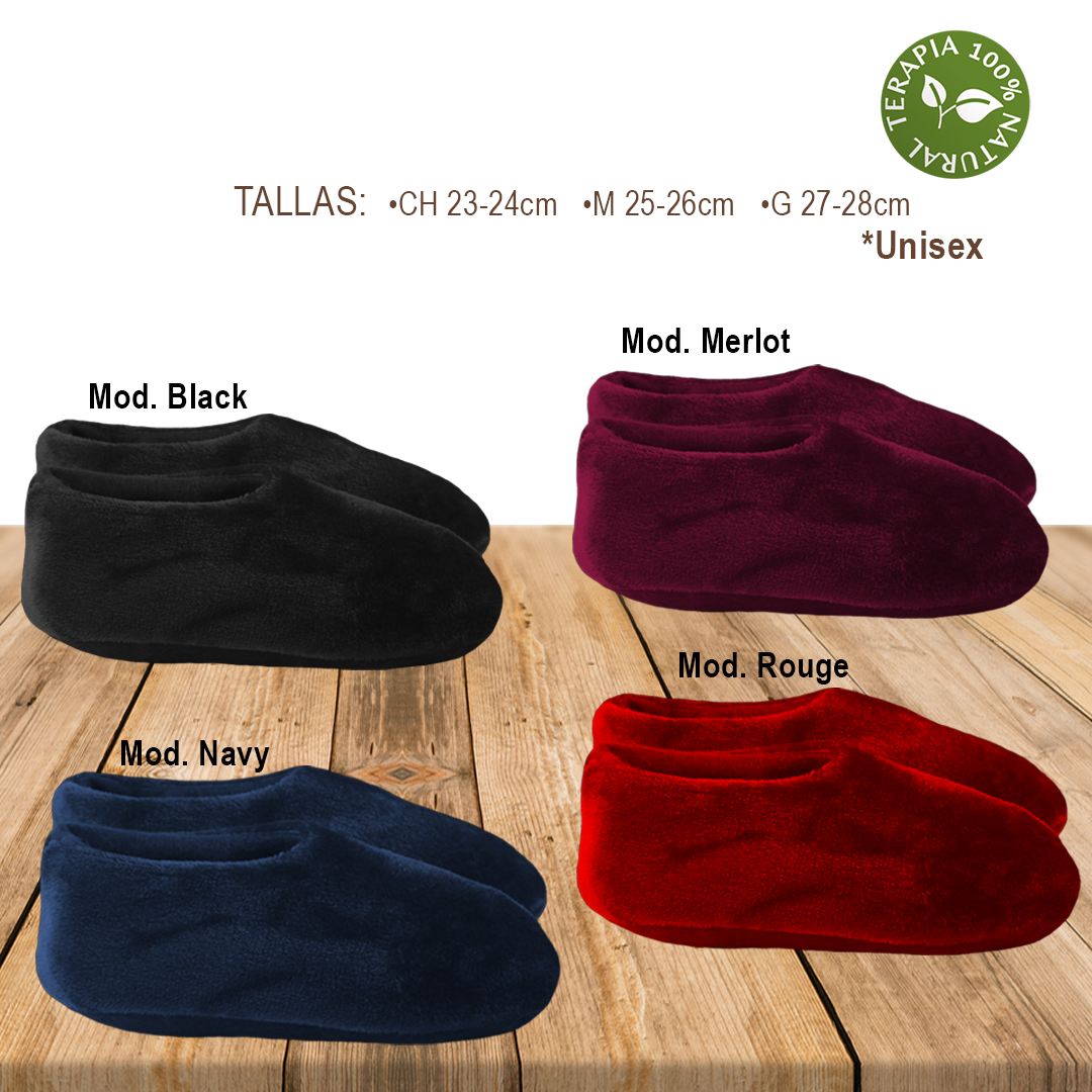 PANTUFLAS Terapéuticas Curativas UNISEX Y 1 ANTIFAZ DE REGALO. Desarrolladas por FISIOTERAPEUTAS Y ORTOPEDISTAS. ALIVIO INMEDIATO a cualquier DOLOR O MALESTAR DE PIES. ANALGÉSICAS, RELAJANTES Y DESINFLAMATORIAS. Calefactables en Microondas.