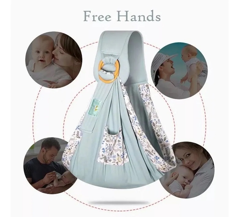 Mochila Portabebés Ergonómica Ideal Para Amamantar Color Verde