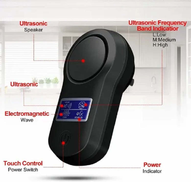 Repelente Ultrasónico Ahuyenta Mosquitos Ratas Cucarachas