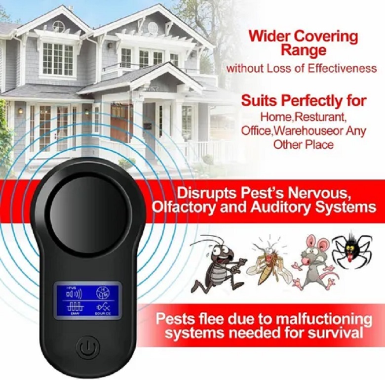 Repelente Ultrasónico Ahuyenta Mosquitos Ratas Cucarachas