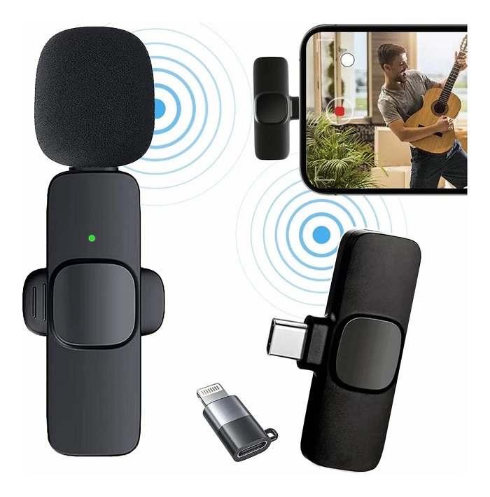 Micrófono Inalámbrico Para iPhone/pad/android/tipoc