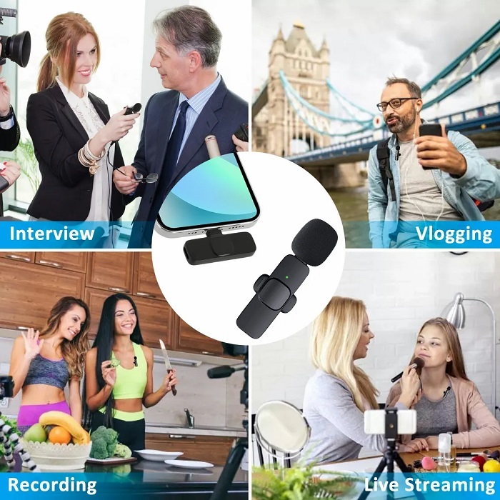 Micrófono Inalámbrico Para iPhone/pad/android/tipoc