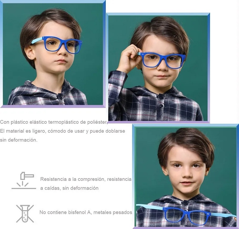Gafas Para Computadora Con Filtro De Luz Azul Para Niños 