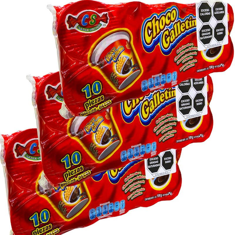 Paquete 5 Galletin 10 piezas c/u