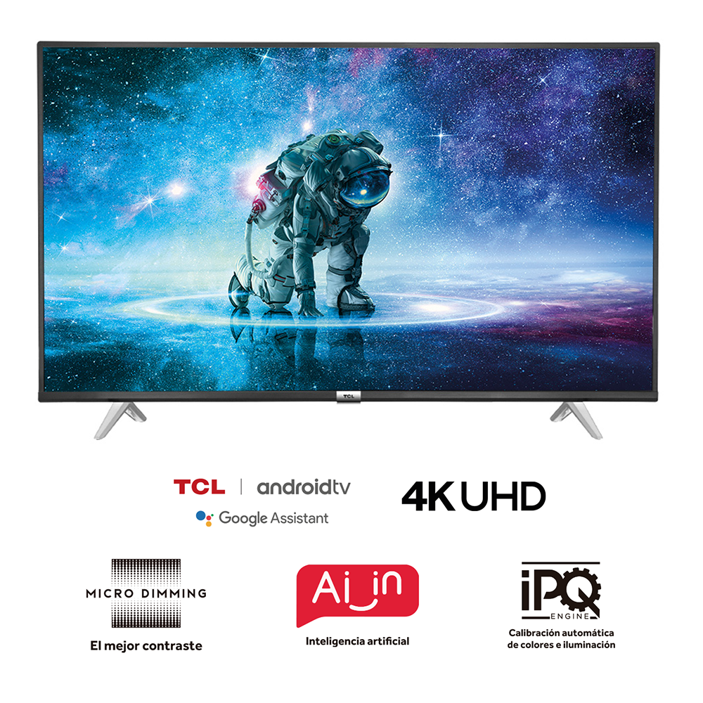 Pantalla TCL 43A443 4K Smart TV Android.