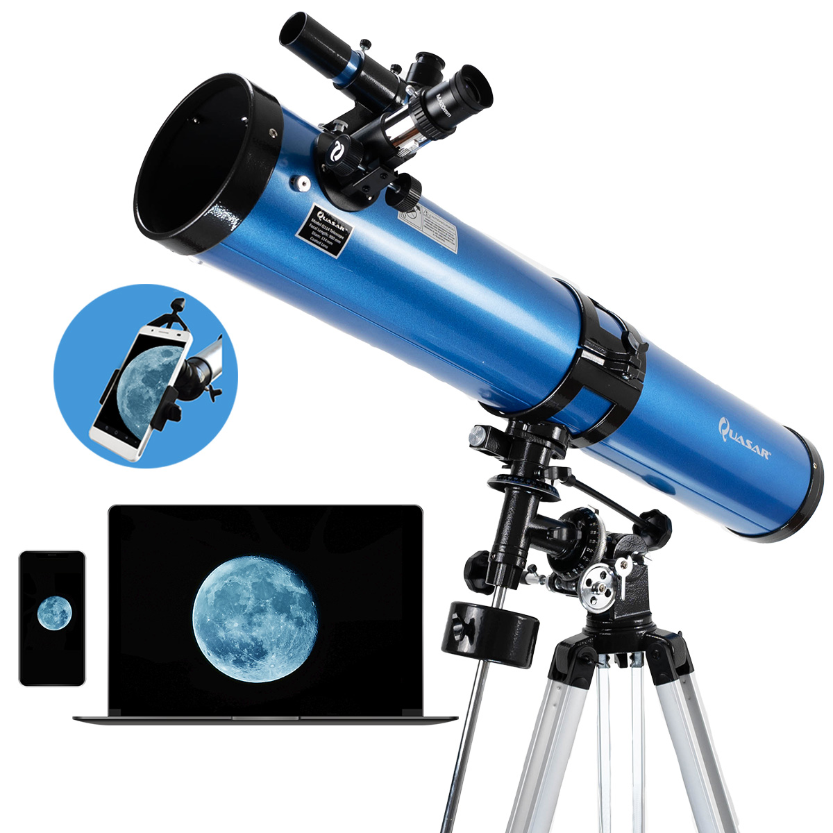 Telescopio Quasar Professional Q114 675x Con Camara