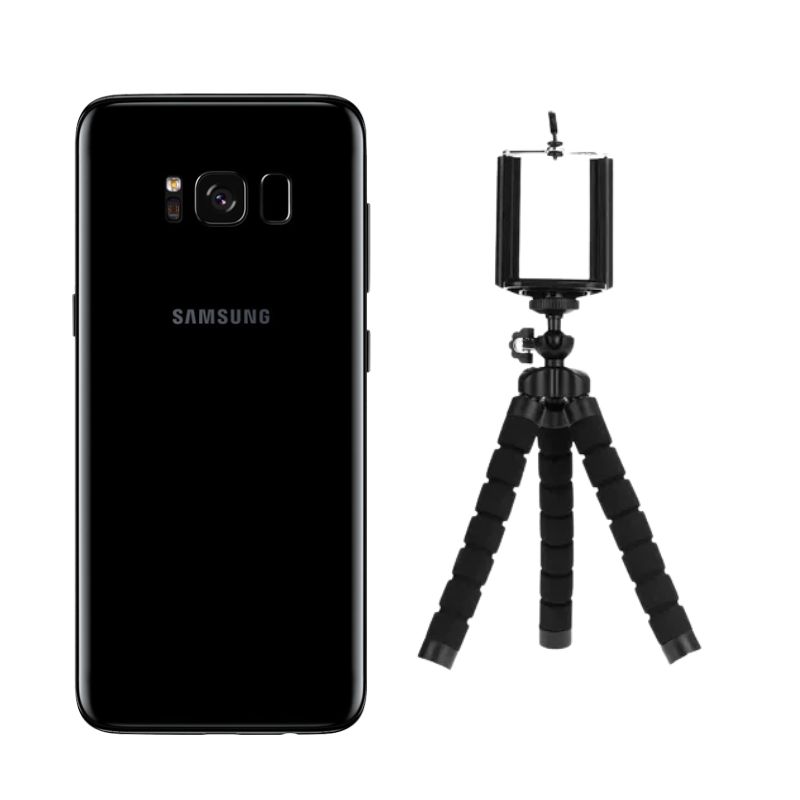 Galaxy S8 Plus Negro Reacondicionado 64gb Grado A + Trípode