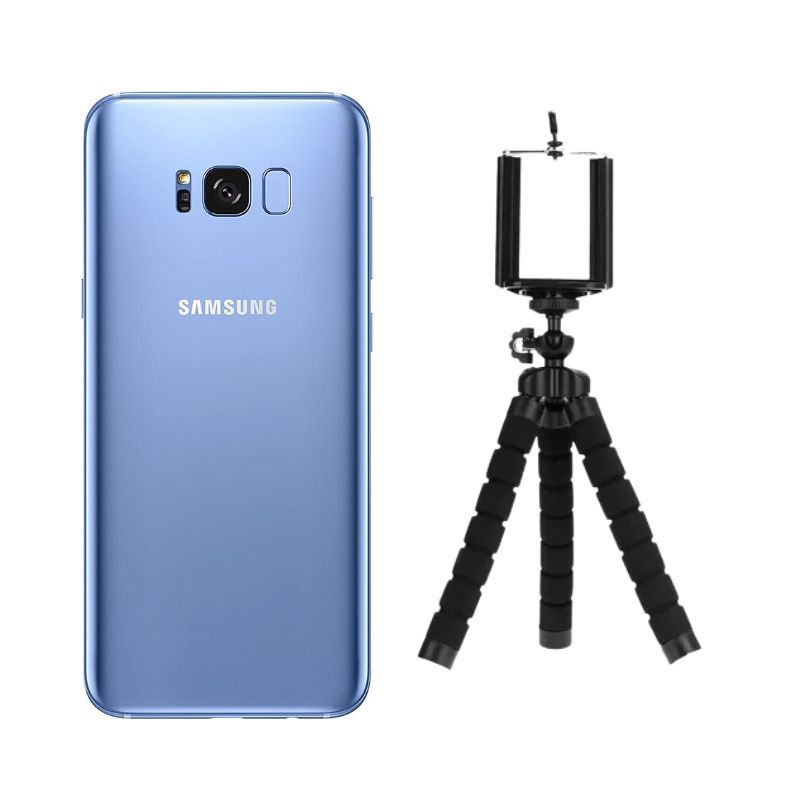 Galaxy S8 Plus 64GB Azul Reacondicionado Grado A + Trípode