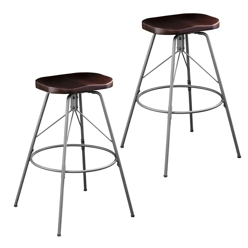 Taburetes de bar giratorios sin respaldo Rampone - SEI BC2955 