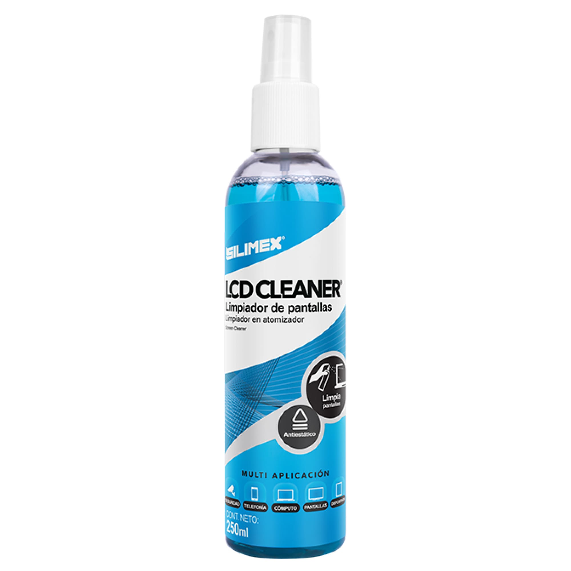 Limpiador de Pantallas, Silimex LCD Cleaner, 250 ML.