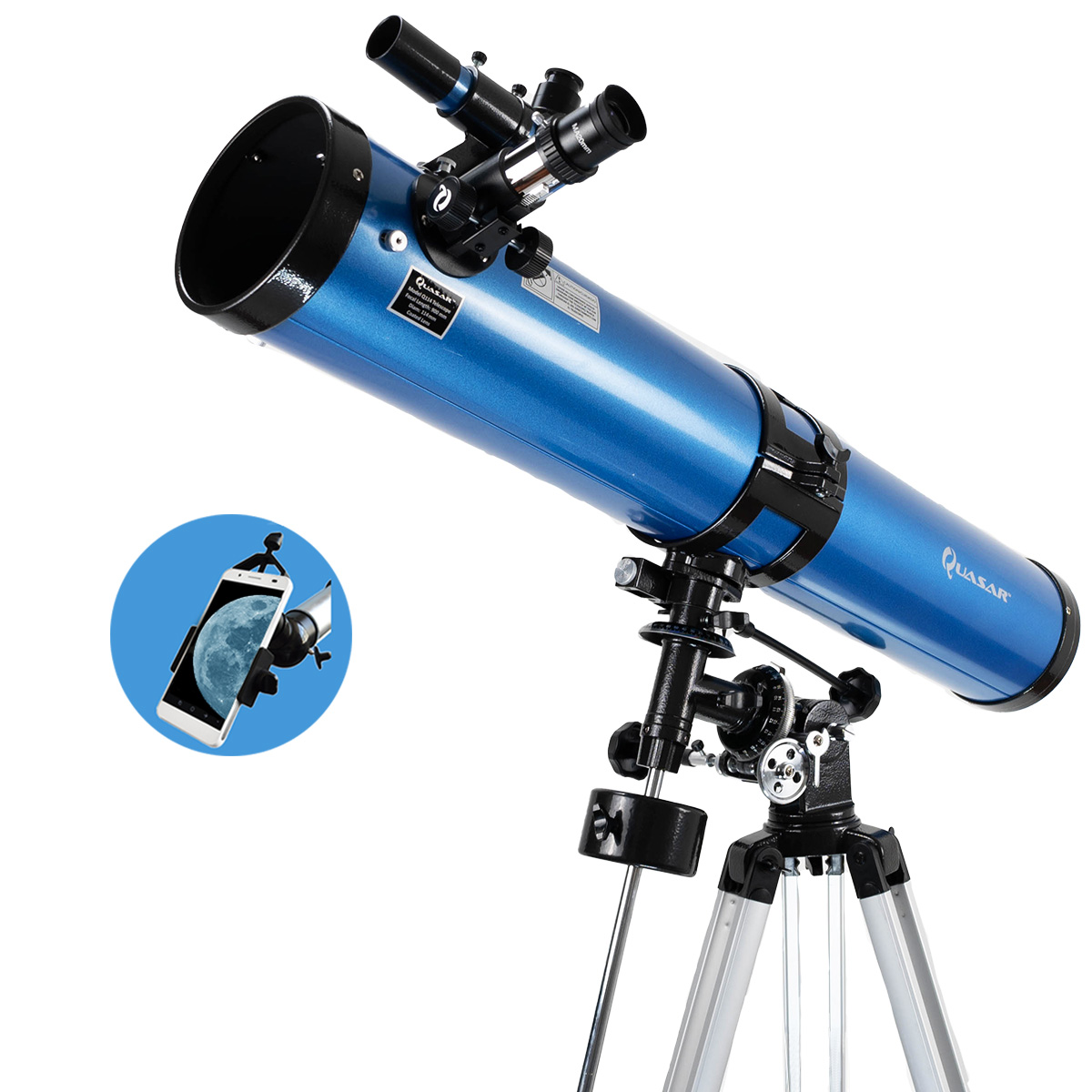Telescopio Quasar Professional Q114 675x Con Adaptador Smartphone