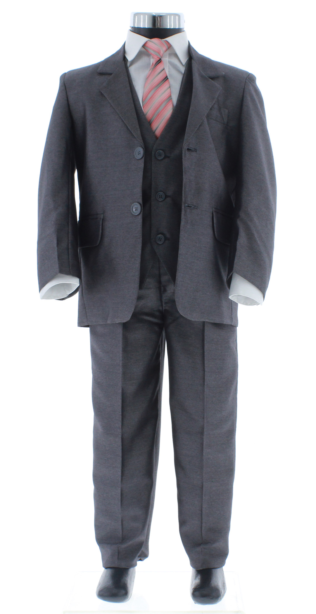 Traje de Niño Tres Piezas Color Gris 2 a 18 Años.