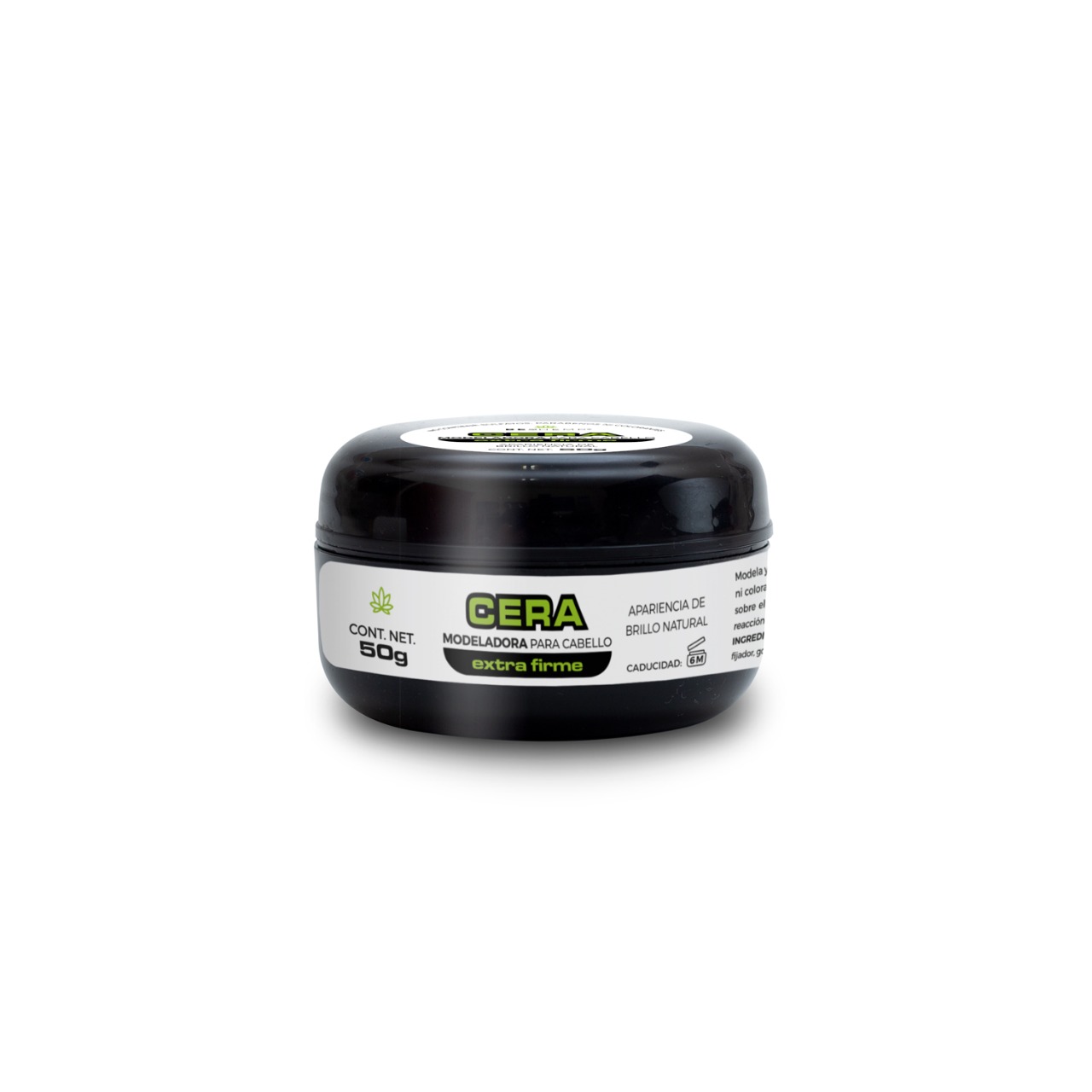 Cera para el cabello fijación extra firme 50 g Beohemp