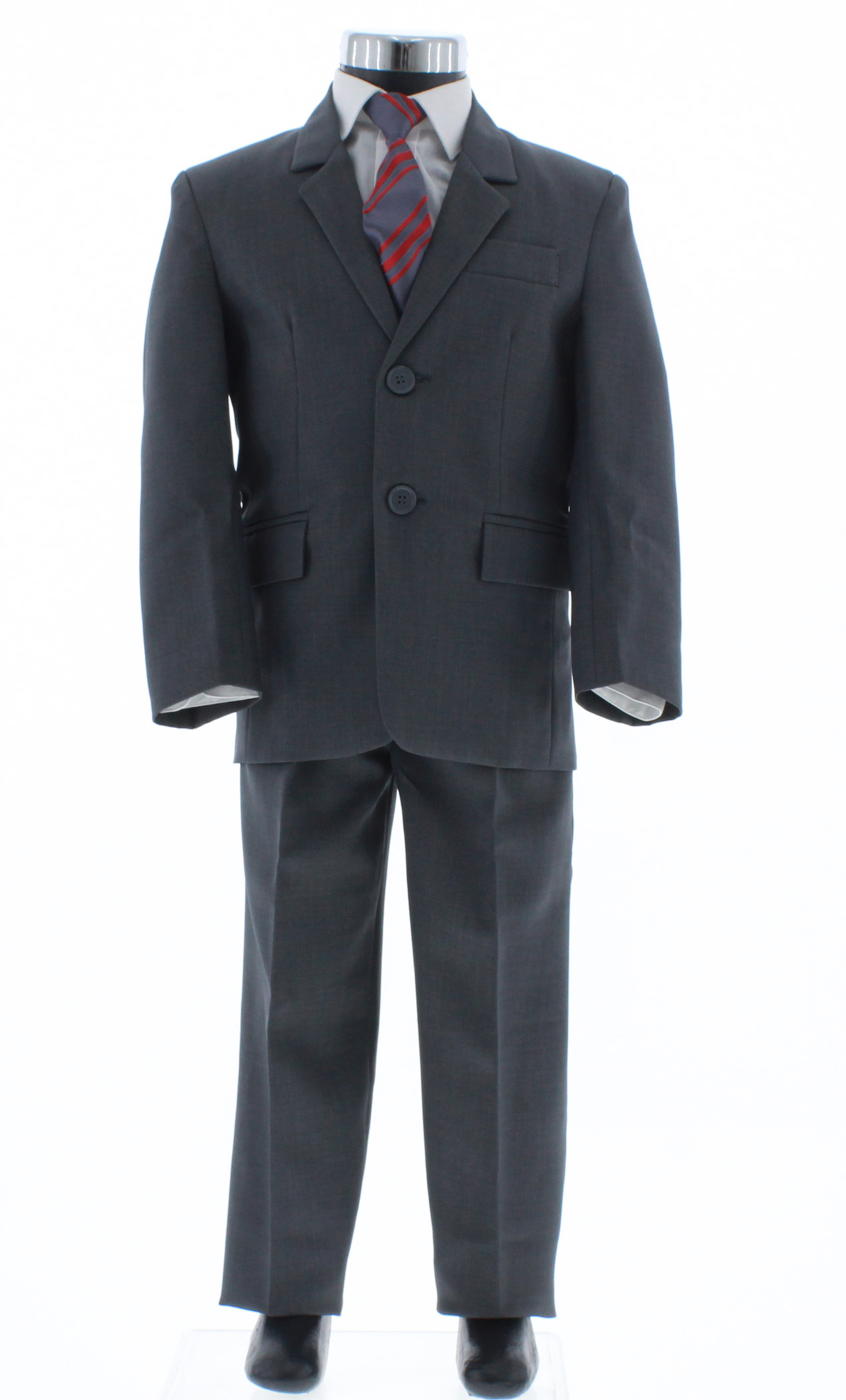 Traje de Niño Tres Piezas Color Gris 2 a 18 Años.