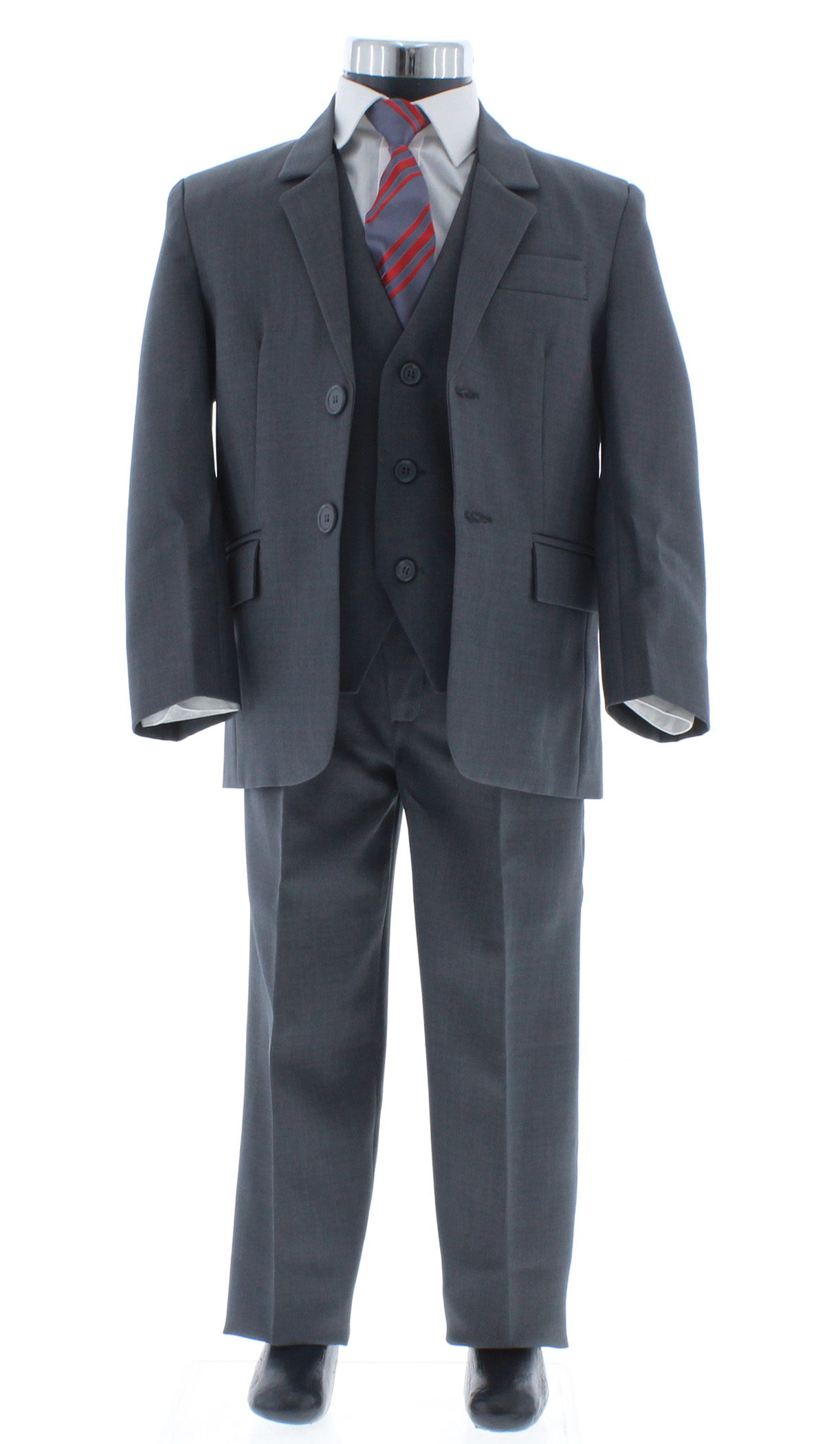 Traje de Niño Tres Piezas Color Gris 2 a 18 Años.
