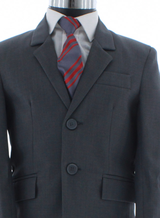 Traje de Niño Tres Piezas Color Gris 2 a 18 Años.