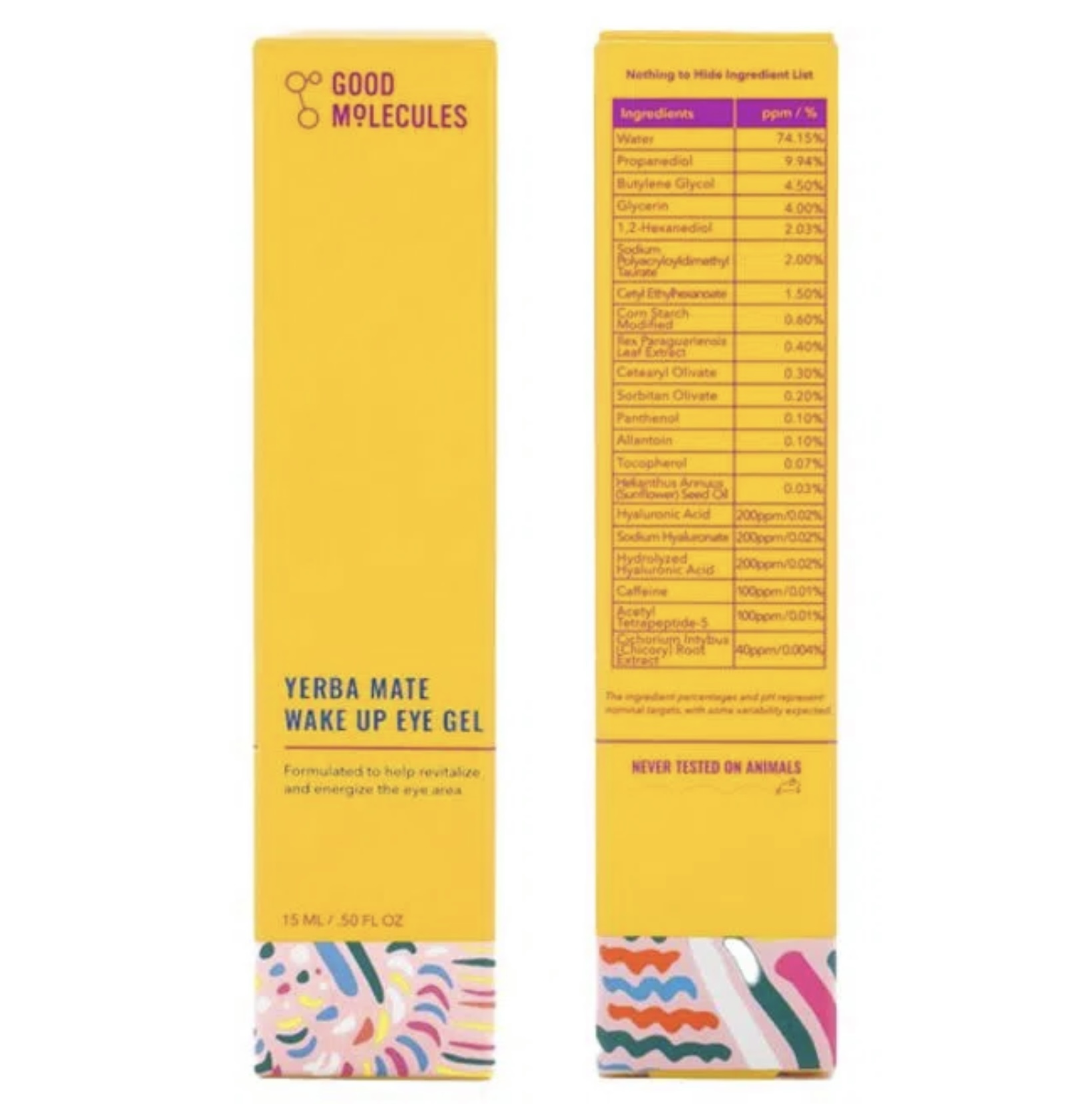 Yerba Mate Wake Up Good Molecules Crema En Gel Para Ojos 