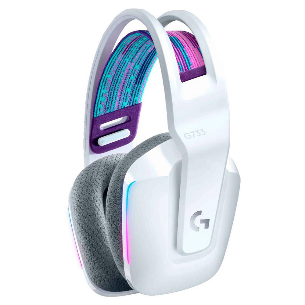 Aud fonos Gamer G733 7.1 para PS4 PC Inal mbrico USB Blanco