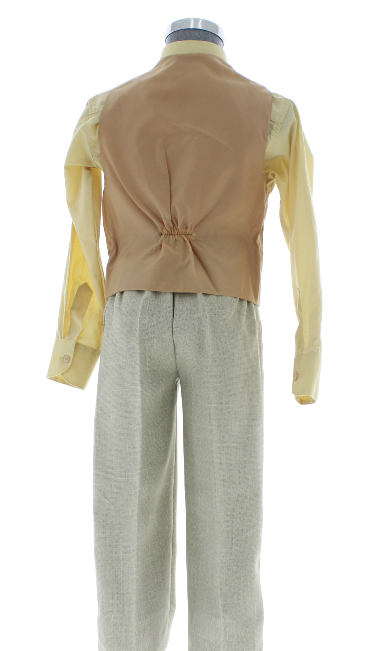 Traje de Vestir Niño Tres Piezas Color Arena 2903 2 a 18 Años.