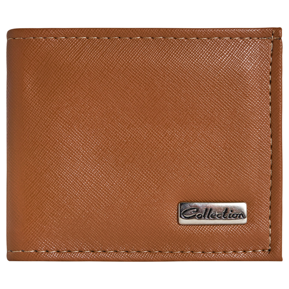 Billetera para hombre camel piel vegana regalo 