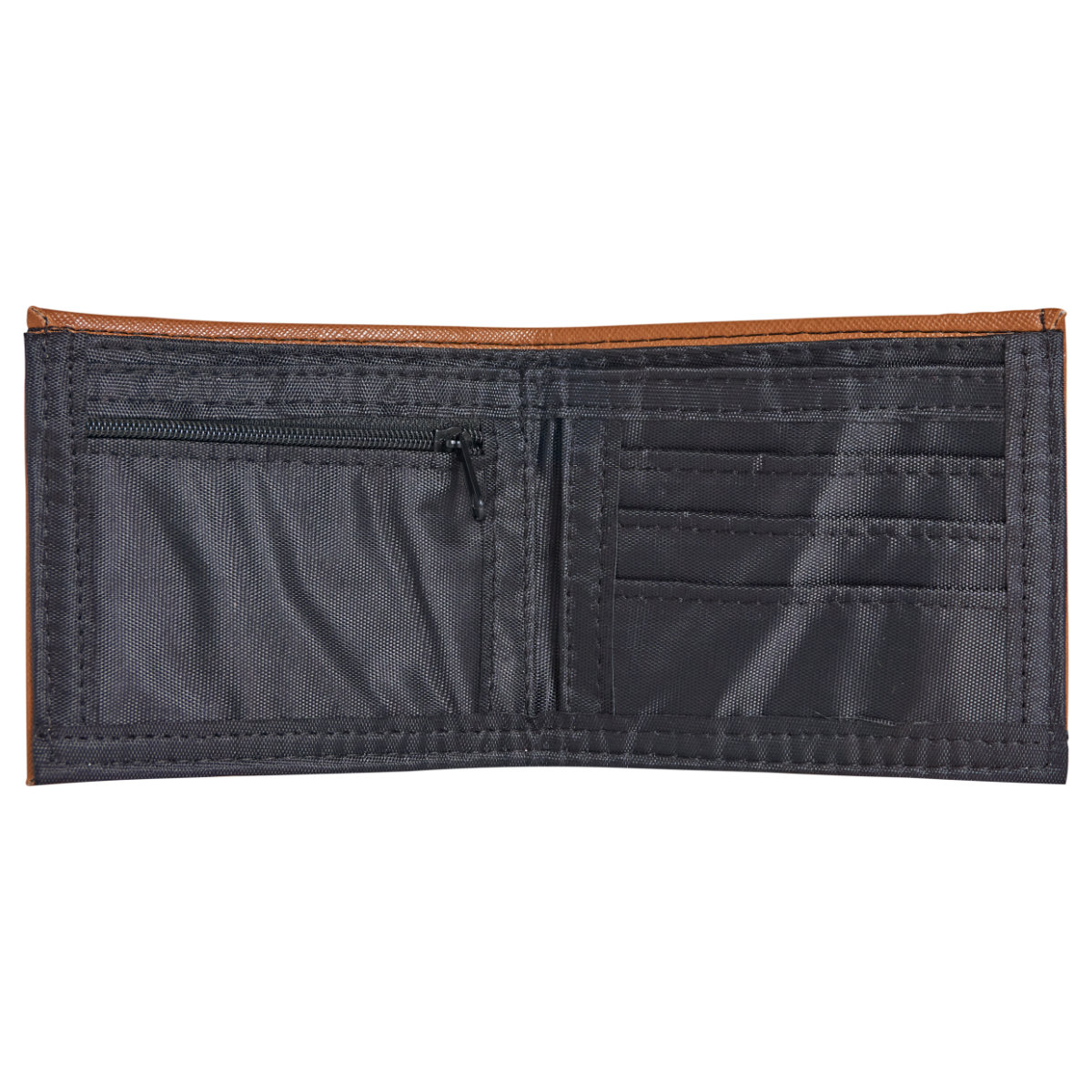 Billetera para hombre camel piel vegana regalo 