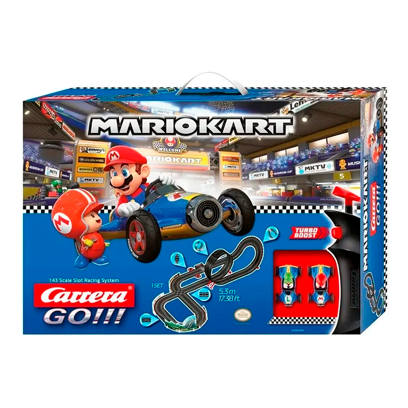 Autopista Mario Kart Carrera Go !! 5.3 Metros Eléctrica 120v