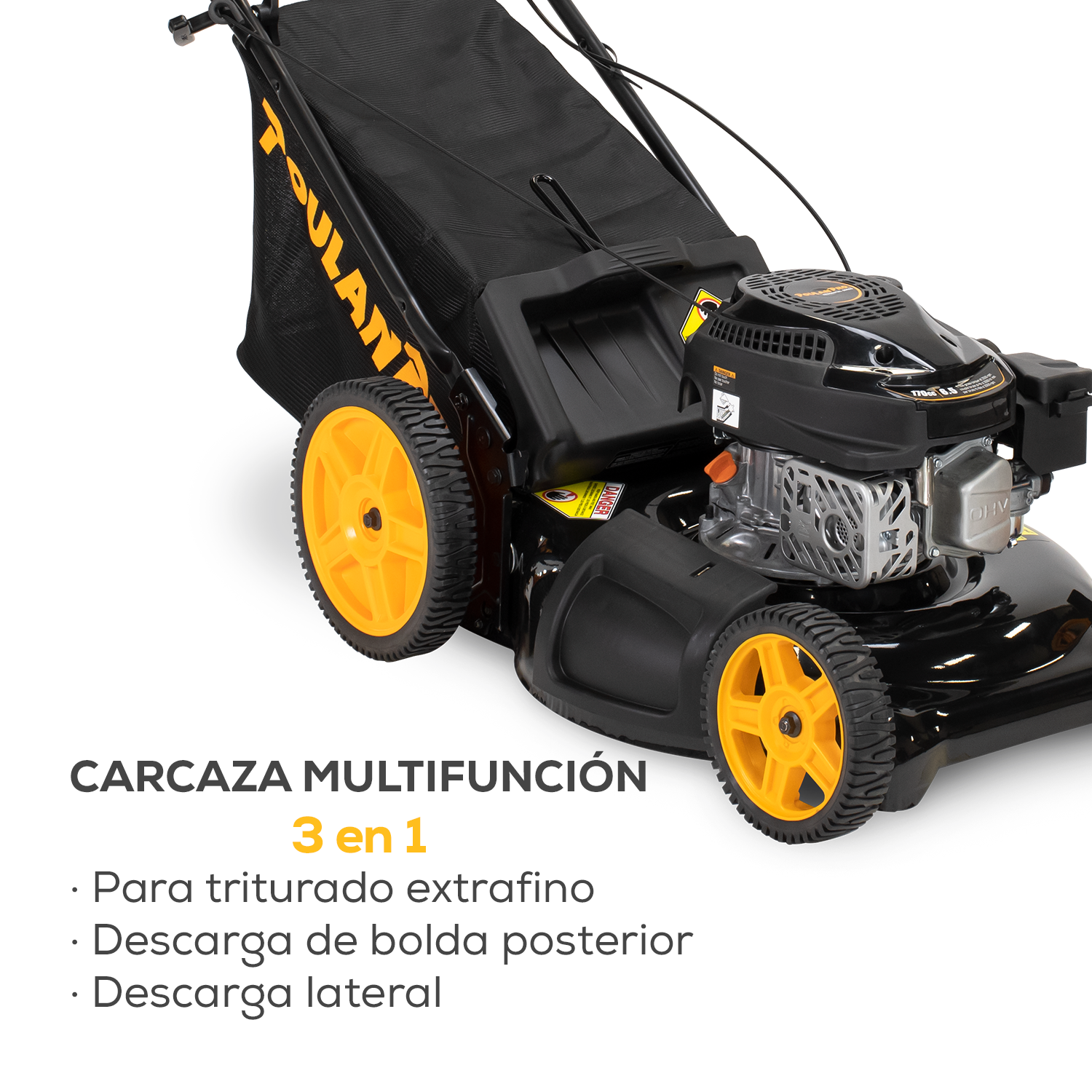 Podadora Residencial A Gasolina Poulan Pro 21p 3en1 170cc 6.5 5pos 11x8