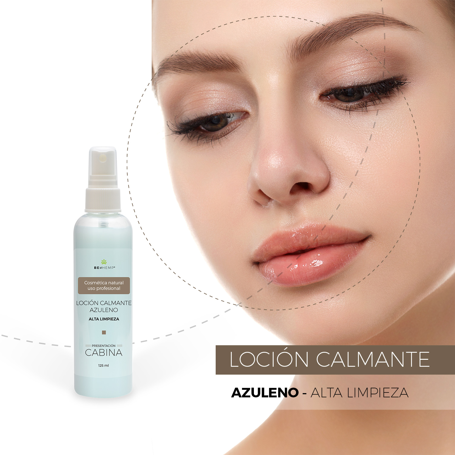Loción azuleno calmante y desensibilizante ph6 125 ml Beohemp