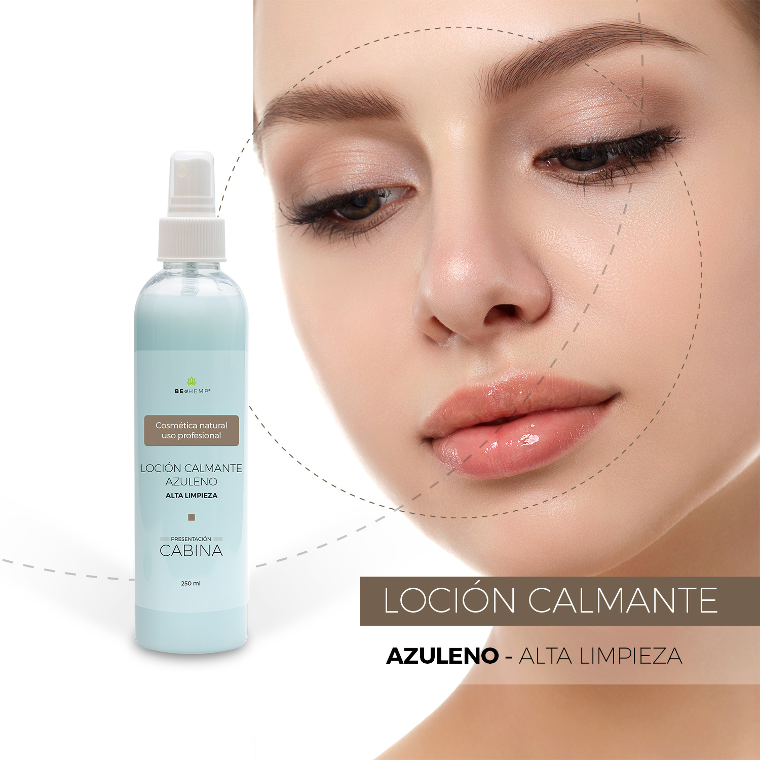 Loción azuleno calmante y desensibilizante ph6 250 ml