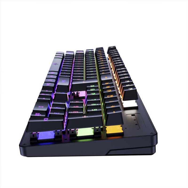 Teclado Gamer Mecánico Metal Rgb Luz Alambrico Español