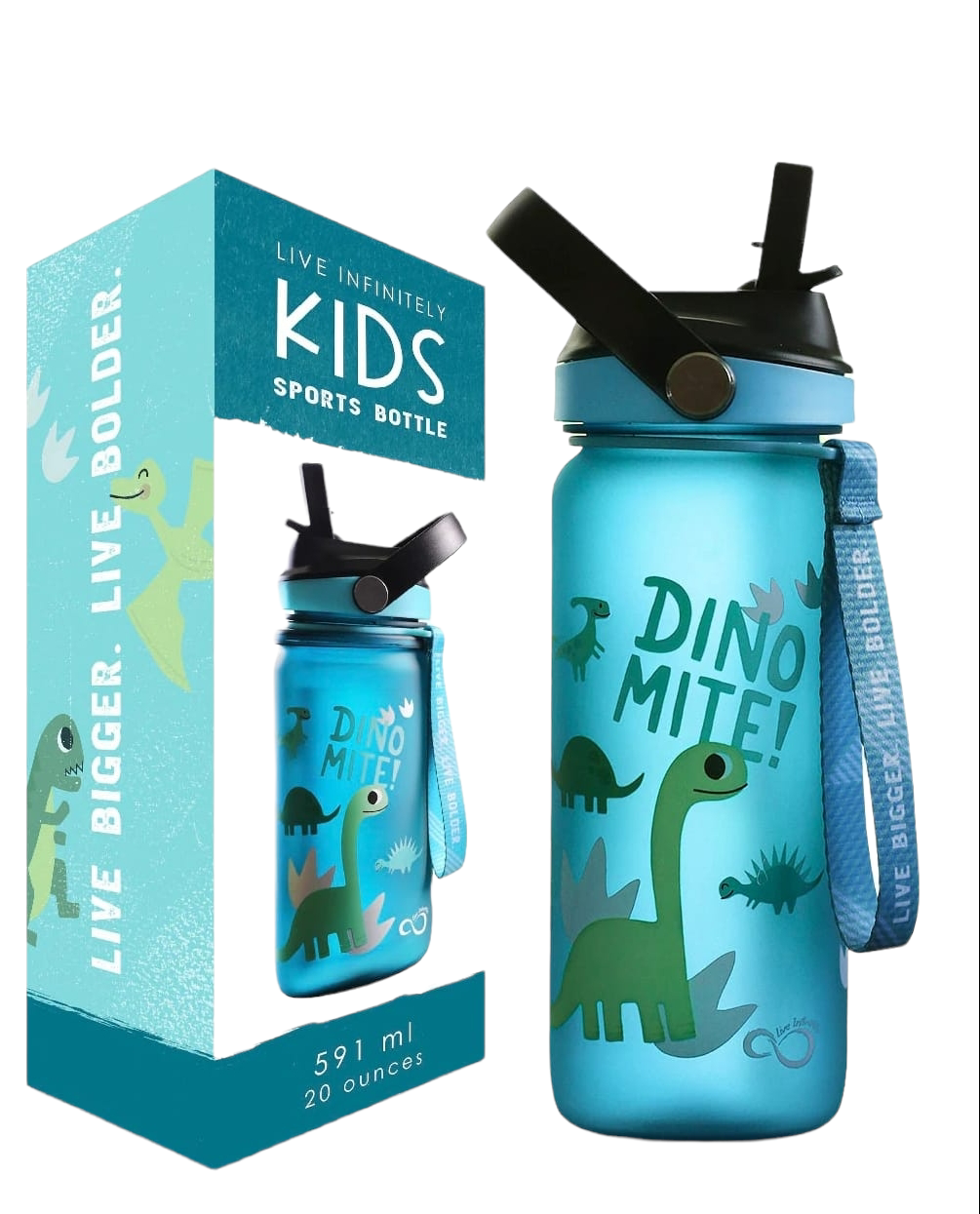 Termo botella agua infantil dinosaurios