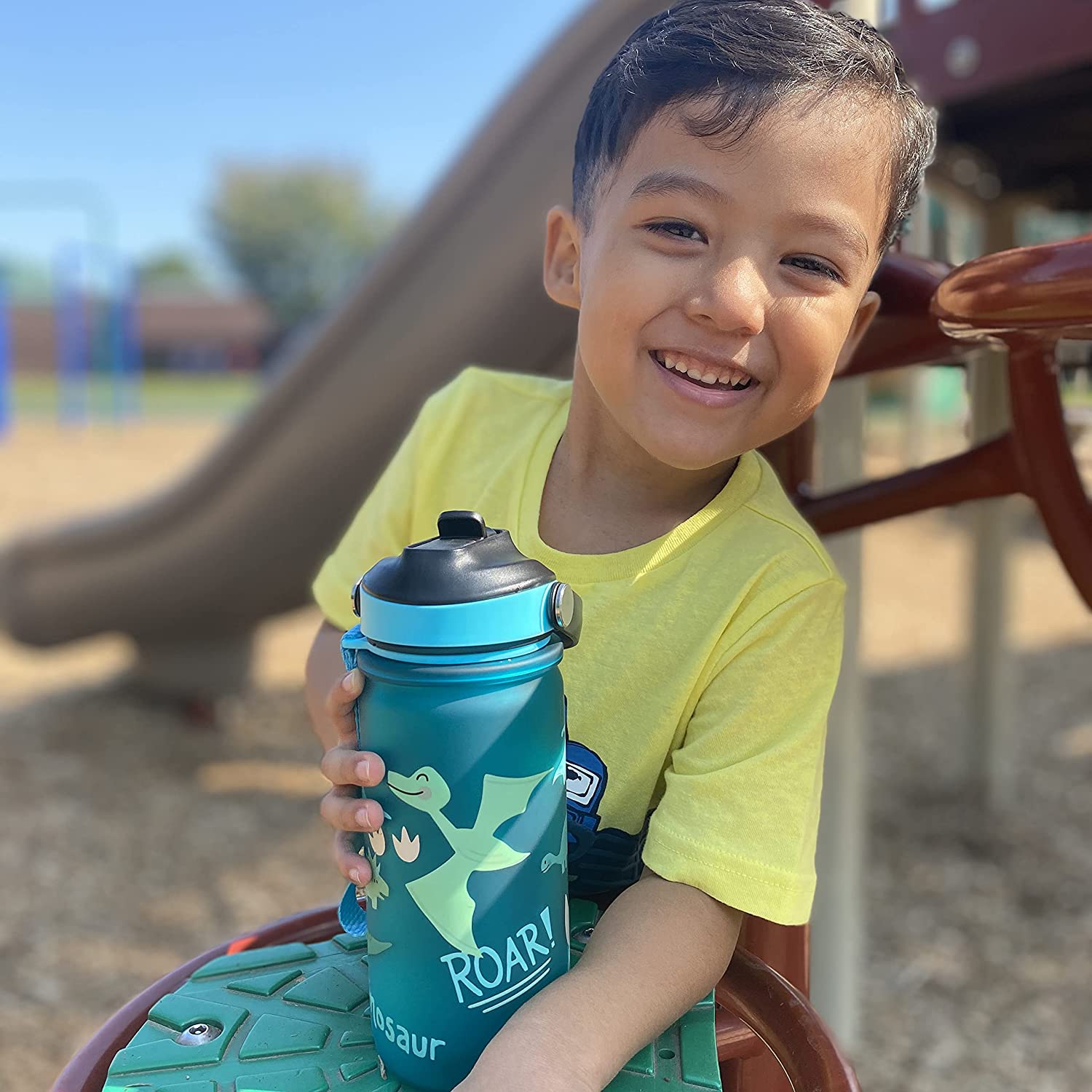 Termo botella agua infantil dinosaurios