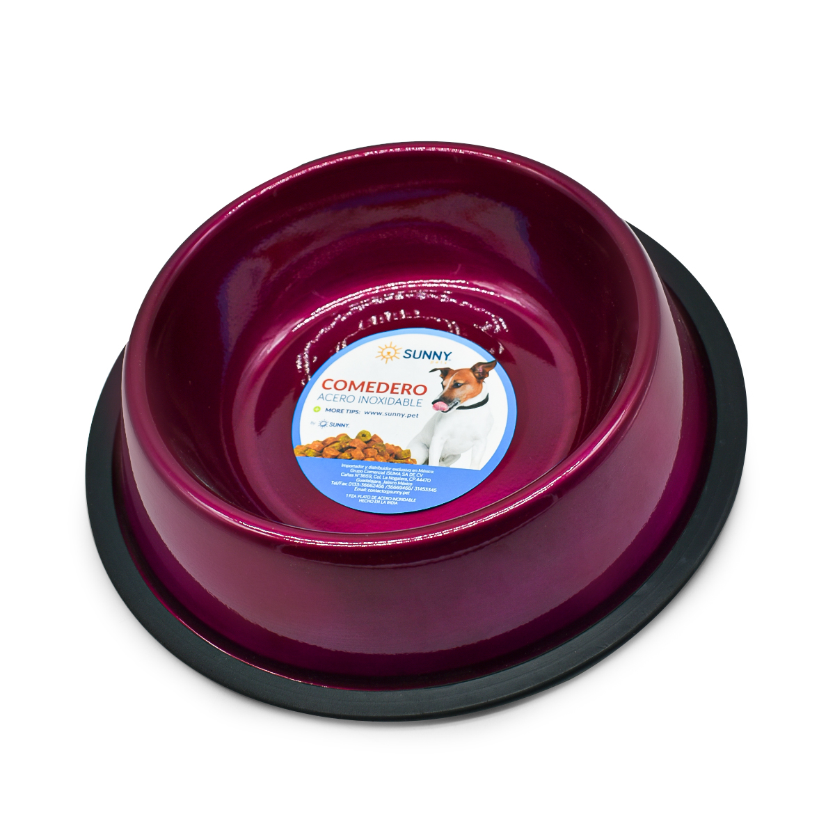 Plato de acero inoxidable de 8 onzas