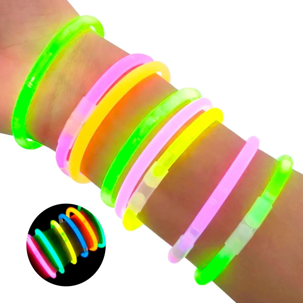 180 Pulseras Luminosas Cyalume Neon Varios Colores Fiesta Batucada