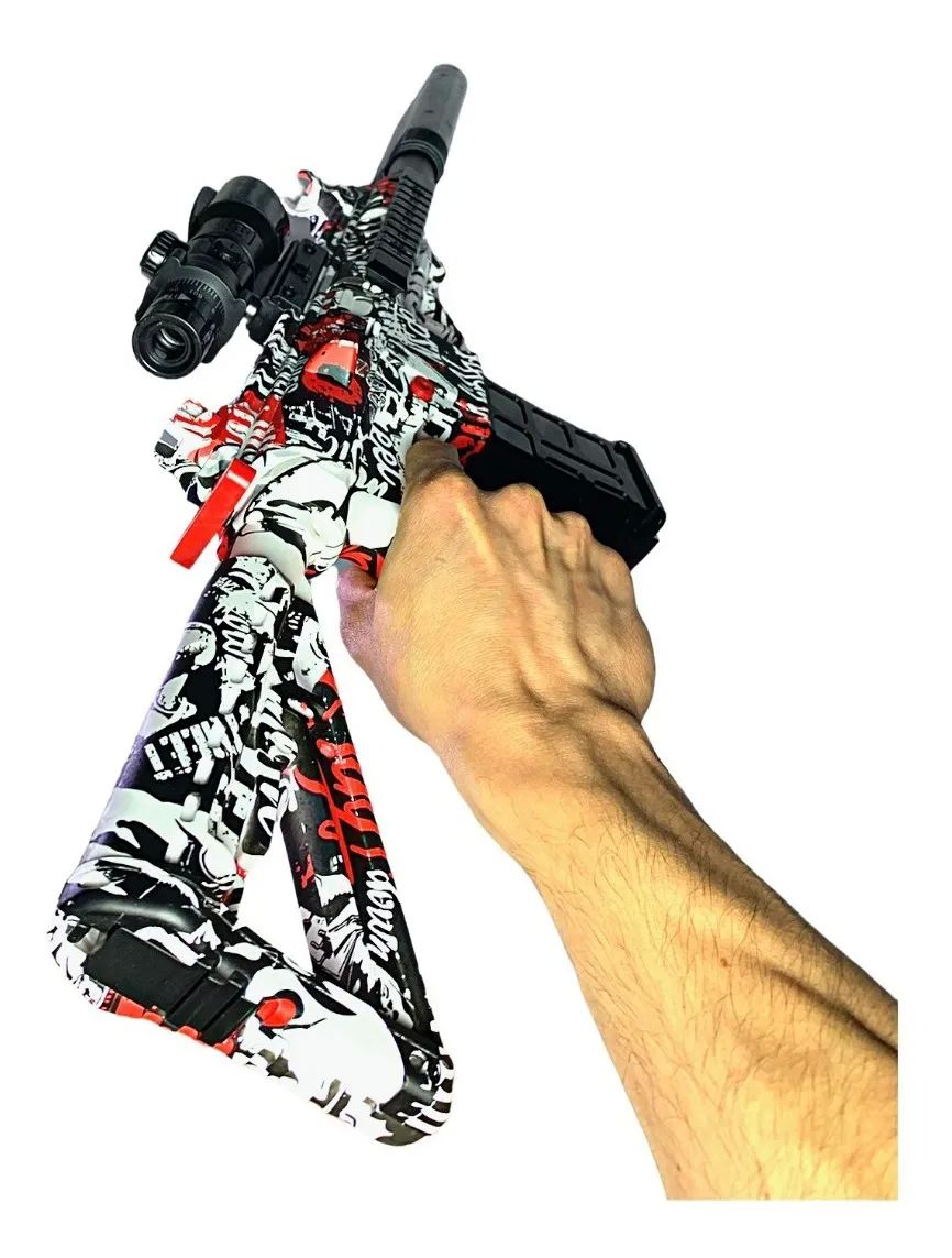 Ametralladora Eléctrica 10mil Balas Hidrogel Arma De Juguete