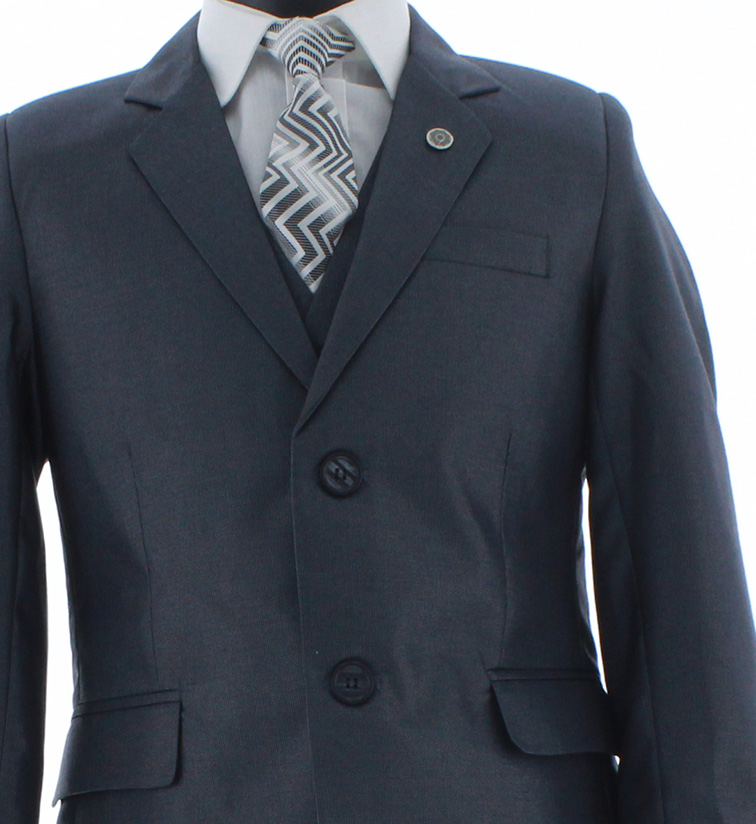 Traje de Vestir Niño Tres Piezas Color Azul 2937 1 a 16 Años.