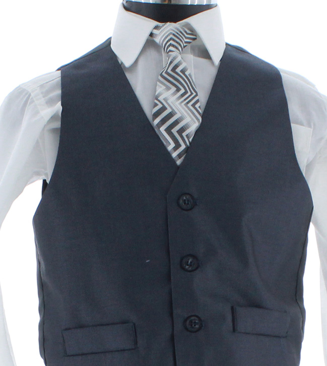 Traje de Vestir Niño Tres Piezas Color Azul 2937 1 a 16 Años.