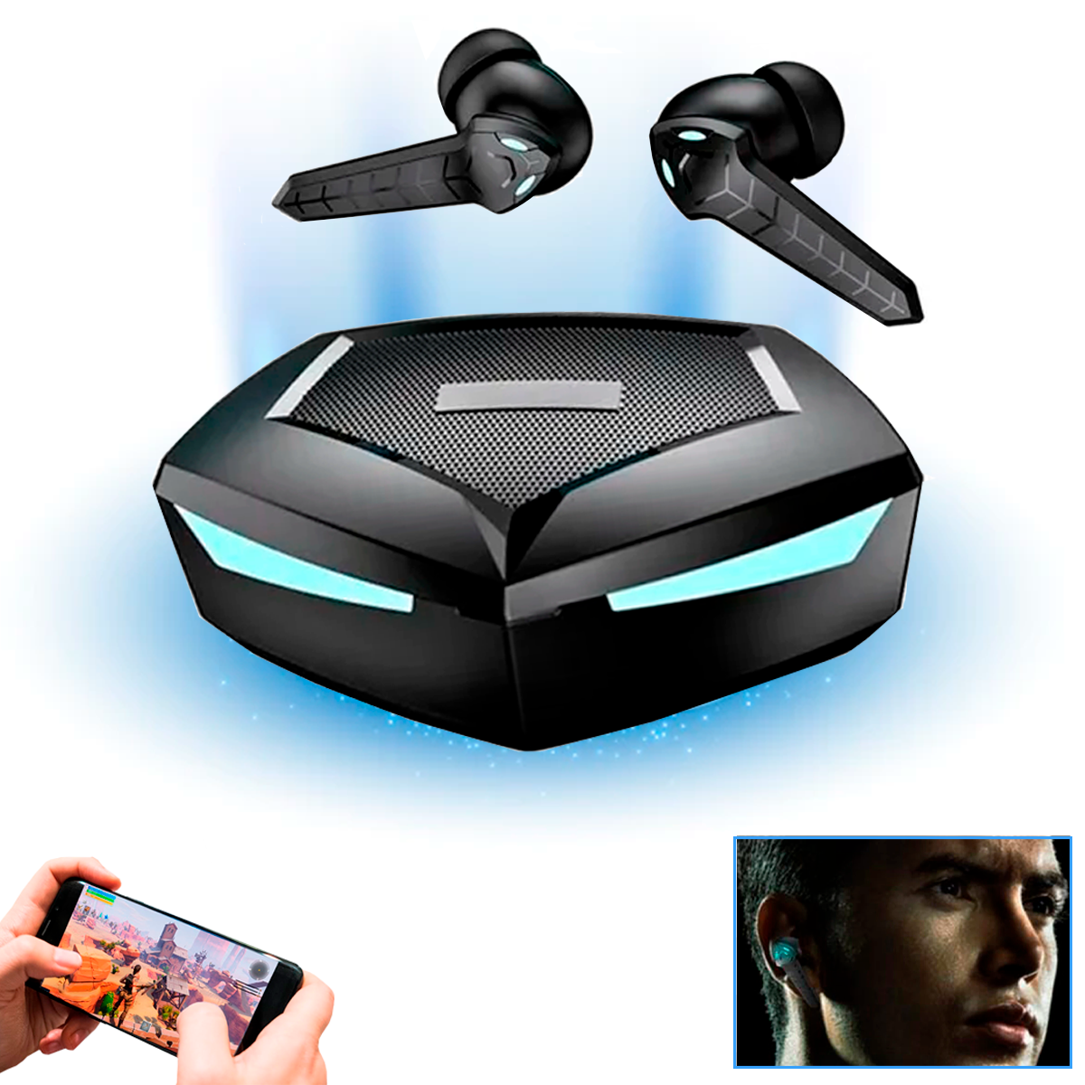 Audífonos Inalámbricos Gamer Bluetooth In Ears Bass Manos Libres Para Musica 