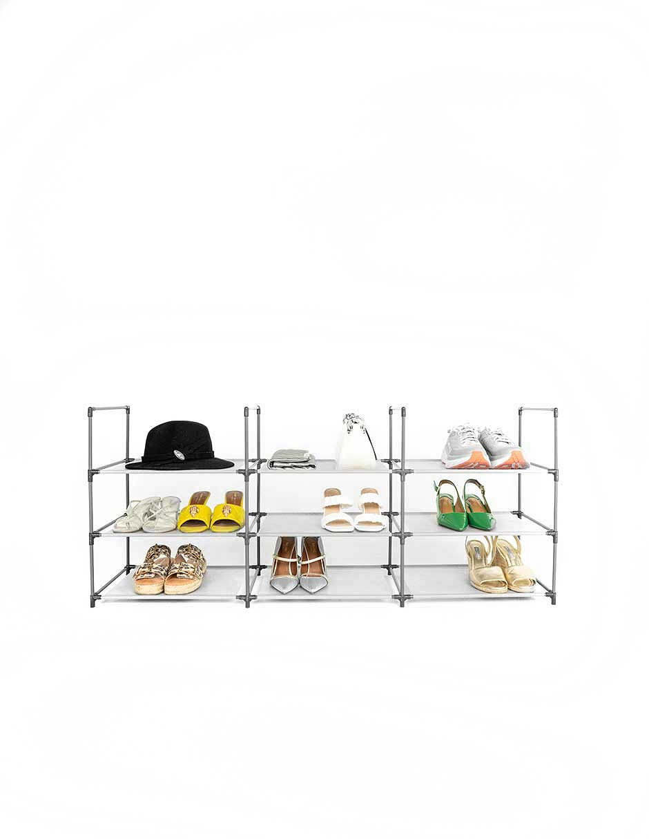 Mueblana Zapatera Capri 18 Pares Estante Organizador para Zapatos Para el Hogar Muebles para Recamara Mantiene tus Zapatos Ordenados