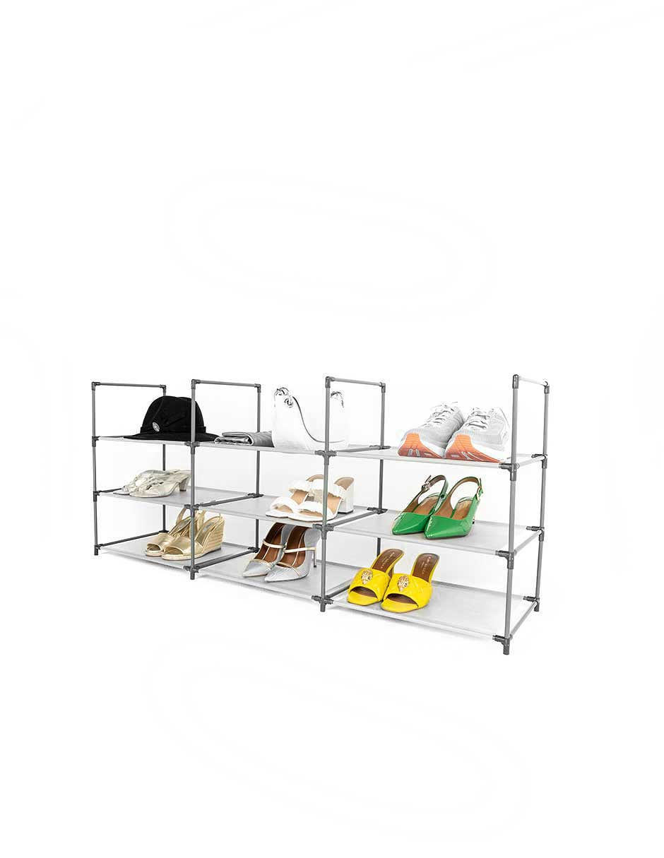 Mueblana Zapatera Capri 18 Pares Estante Organizador para Zapatos Para el Hogar Muebles para Recamara Mantiene tus Zapatos Ordenados