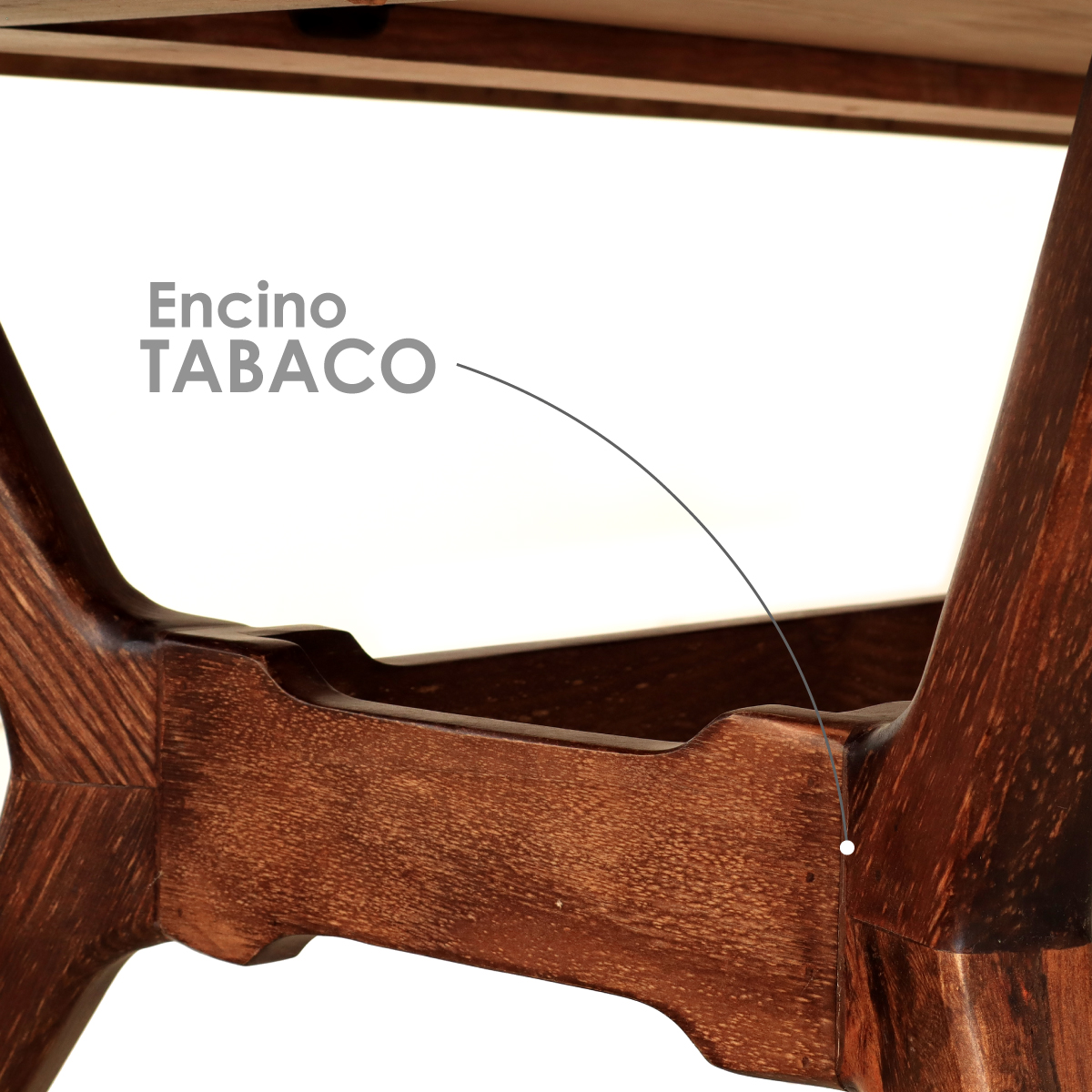 Mesa de comedor París Tabaco para 6 personas estilo escandinavo 