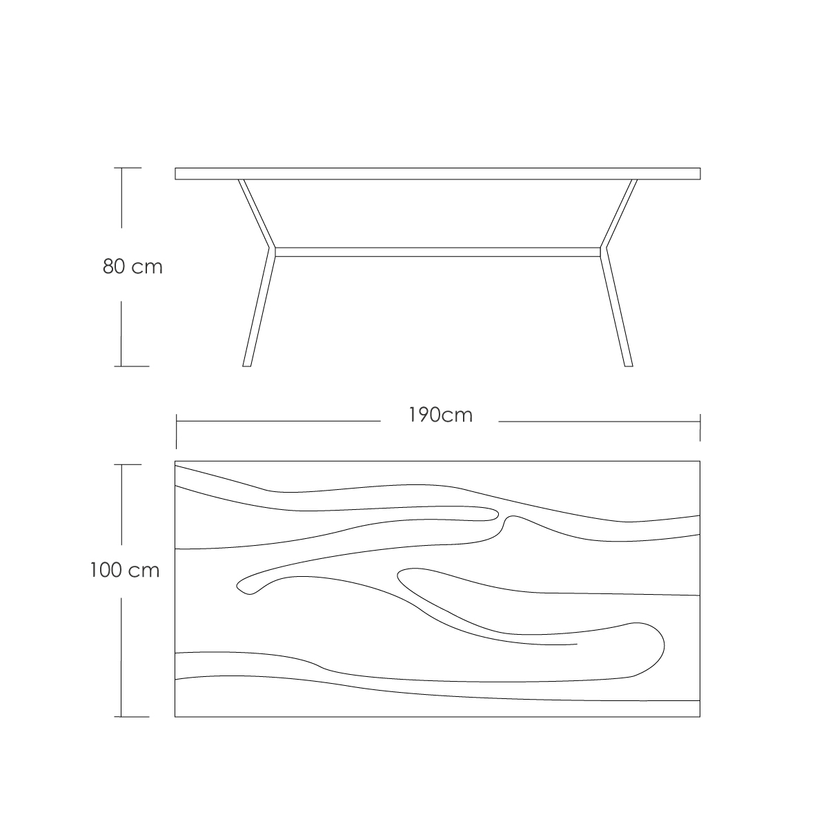 Mesa de comedor París Tabaco para 6 personas estilo escandinavo 