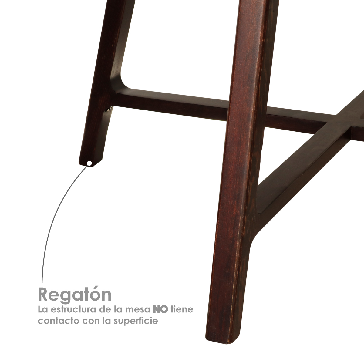 Mesa de comedor 1.5m de diámetro para 6 personas minimalista