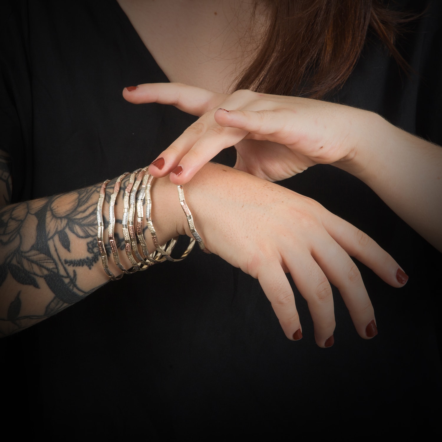 Pulsera Semanario 3 Oros ZigZag 3mm Chapa de Oro 18k Dorado