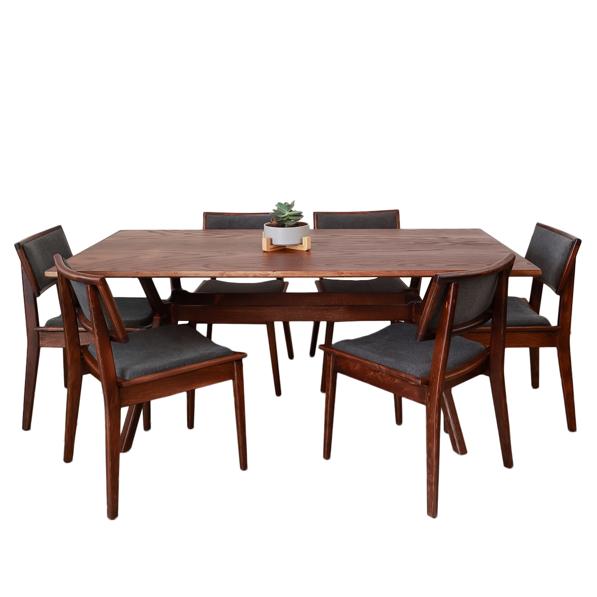 Comedor París tabaco para 6 personas estilo escandinavo