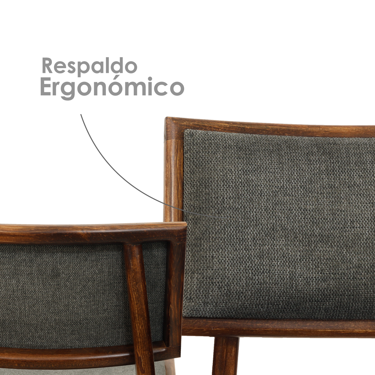 Comedor París tabaco para 6 personas estilo escandinavo