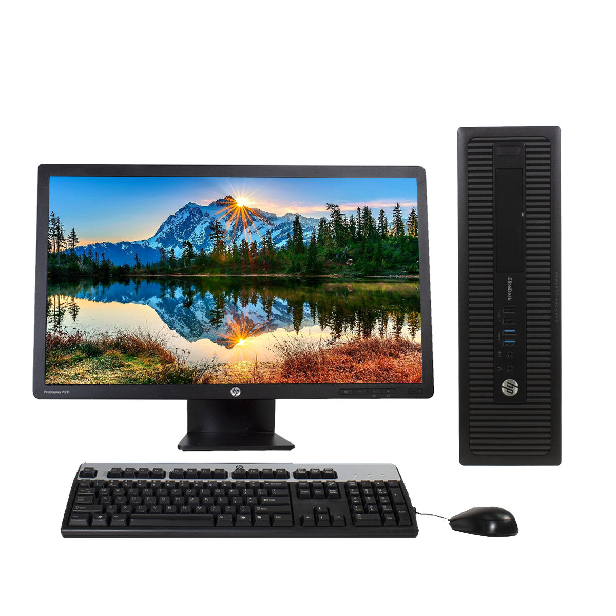 COMPUTADORA HP ELITEDESK I7 4TA GEN 16GB RAM 1TB HDD 22" (Reacondicionado) 