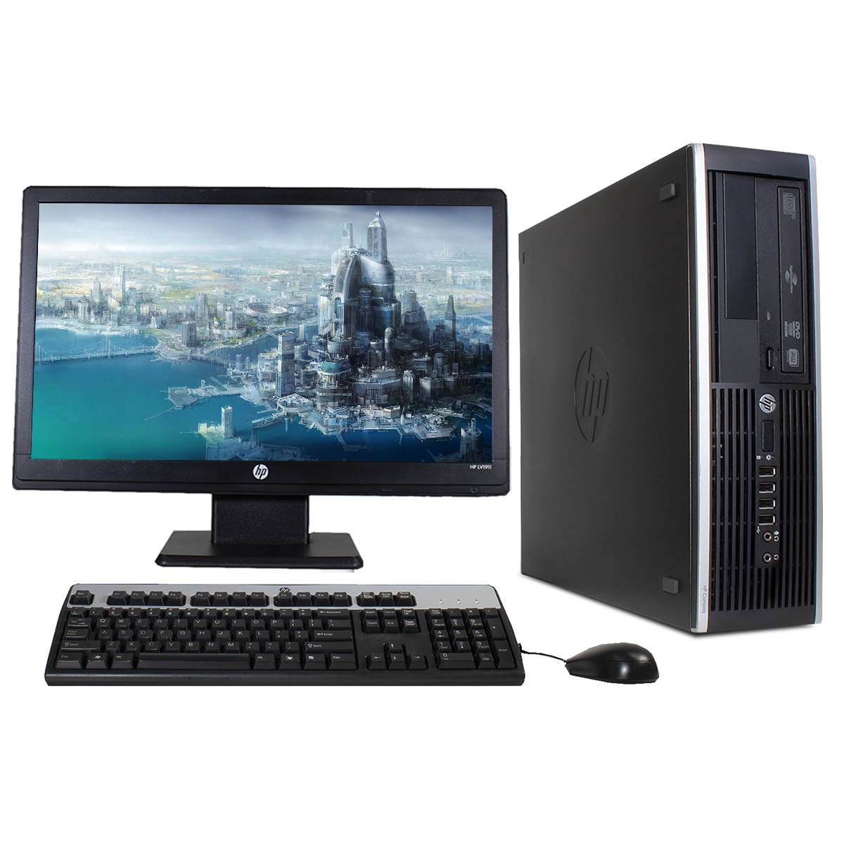 COMPUTADORA ORIGINAL HP CORE I5 8GB RAM 500GB MONITOR 20